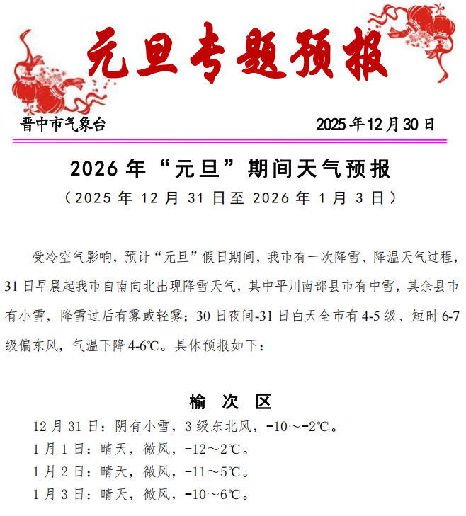 出行提示_合理安排出行時(shí)間路線(xiàn)方式_晉中元旦交通安全提示